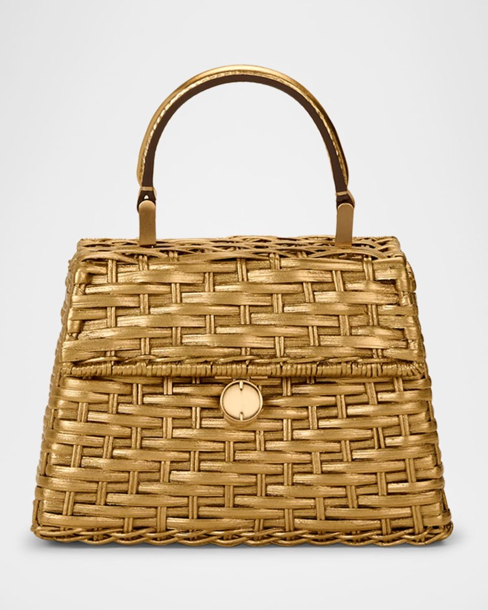 Sybil Nano Metallic Woven Crossbody Bag